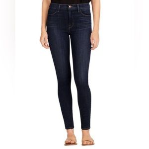 J Brand Maria high rise dark denim skinny jeans